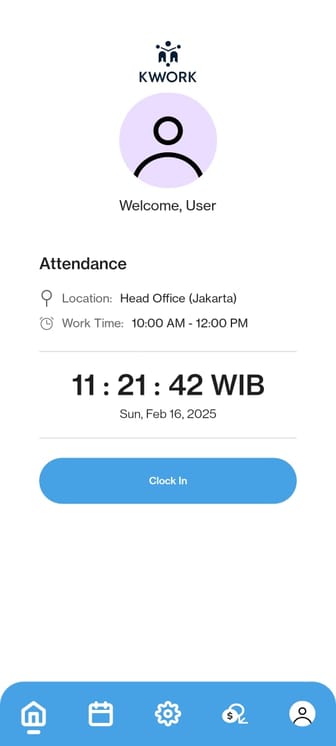 KWork screen
