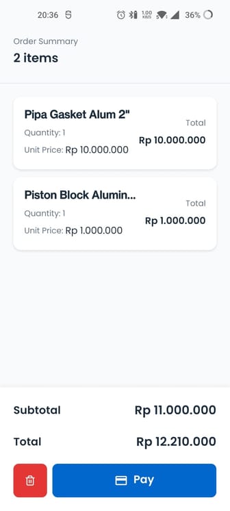 Konversi POS screen