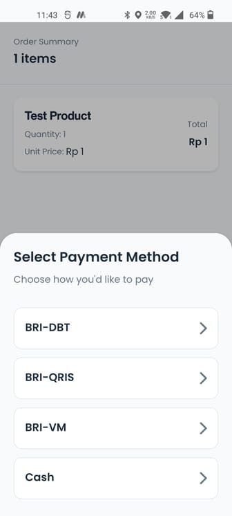 Konversi POS screen