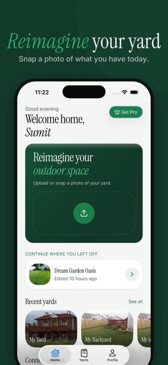 YardPlan screen