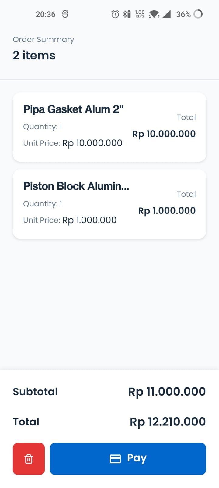Konversi POS screen 2