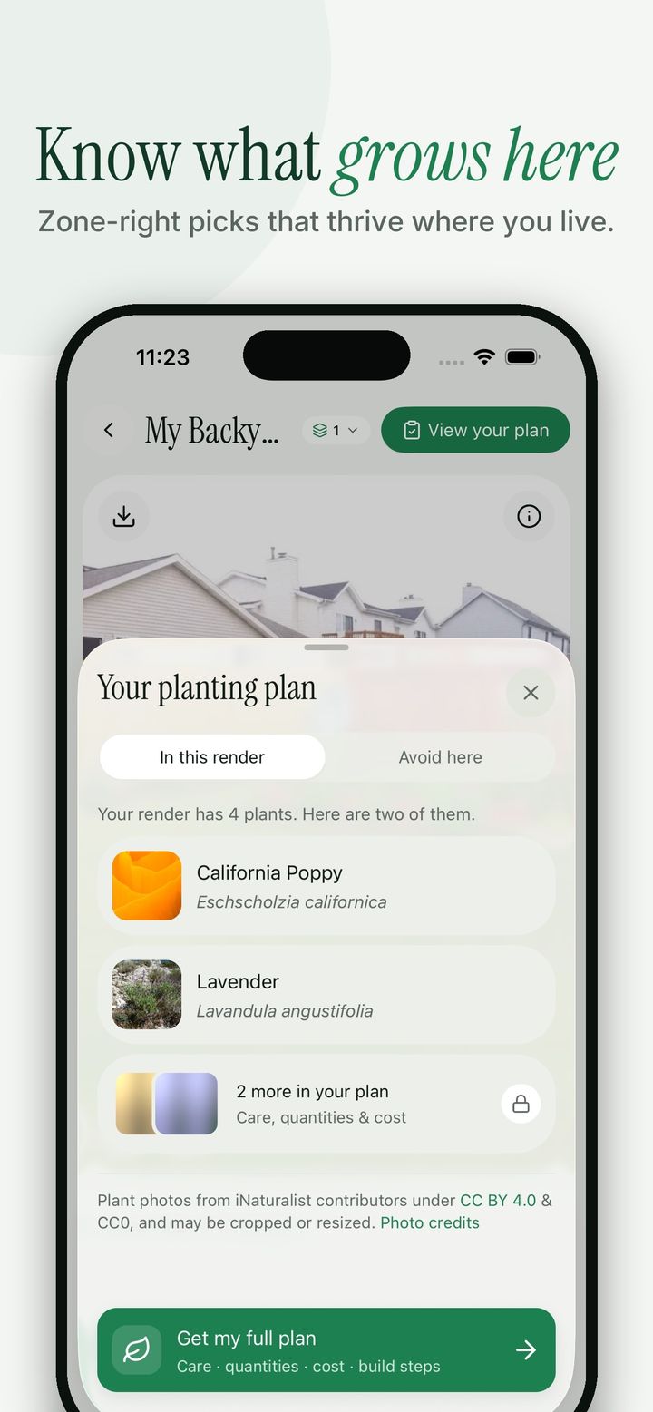 YardPlan screen 4